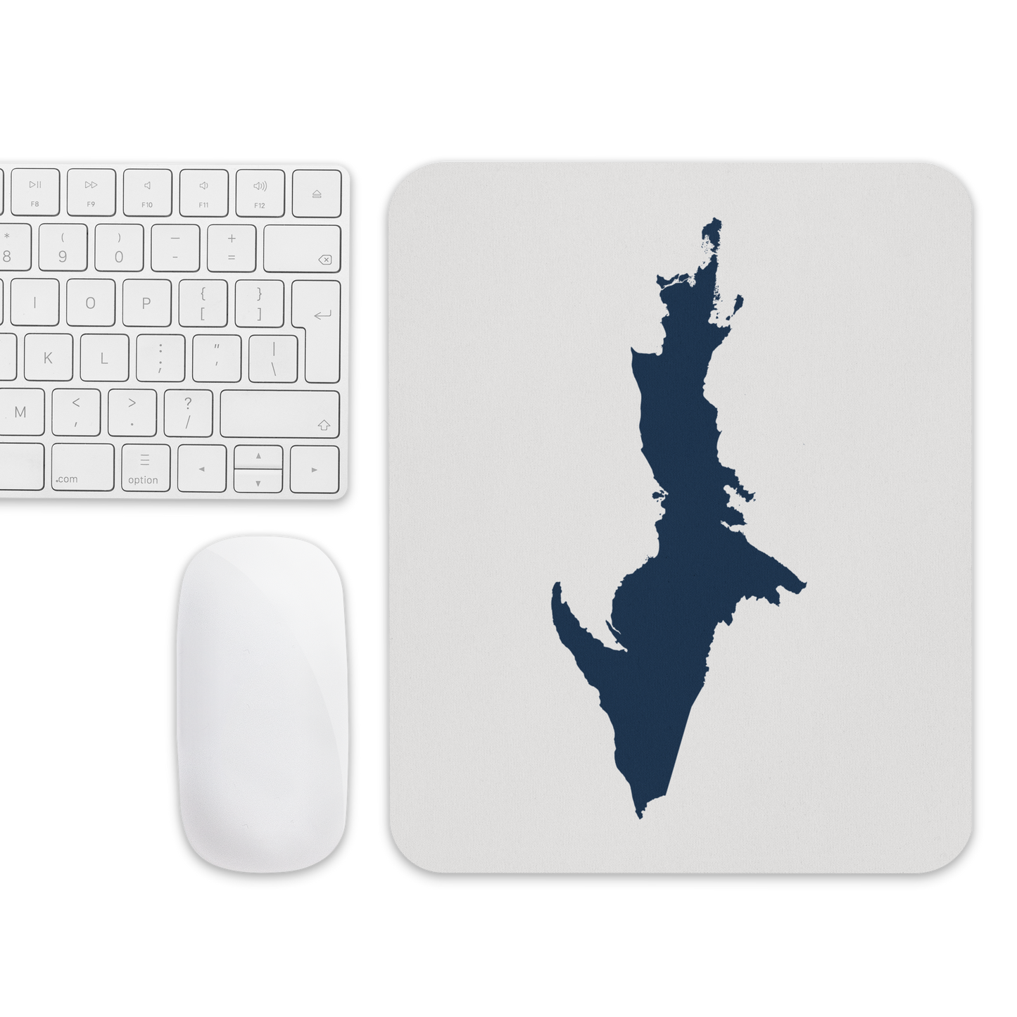 Michigan Upper Peninsula Mousepad (w/ UP Outline) | Birch Bark White