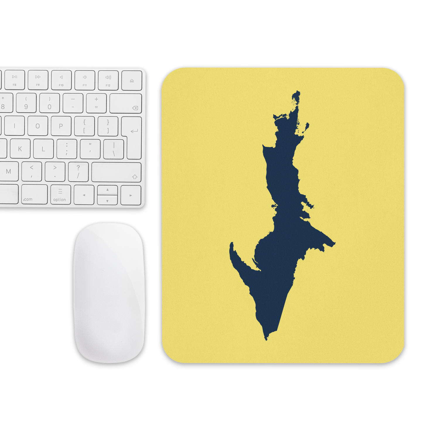 Michigan Upper Peninsula Mousepad (w/ UP Outline) | Cherry Yellow