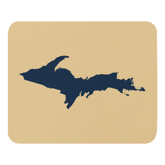 Michigan Upper Peninsula Mousepad (w/ UP Outline) | Maple Color