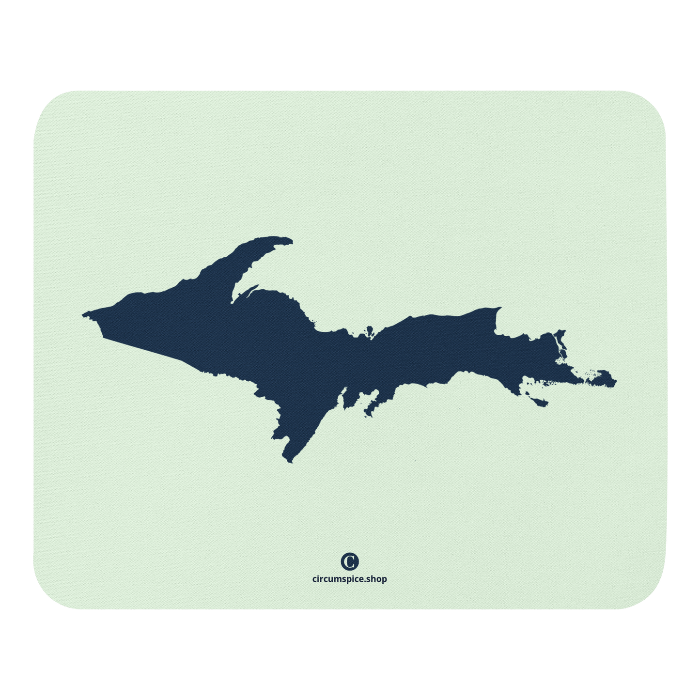 Michigan Upper Peninsula Mousepad (w/ UP Outline) | Dew Green