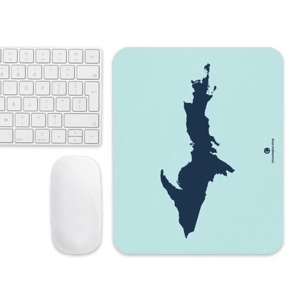 Michigan Upper Peninsula Mousepad (w/ UP Outline) | Cyan