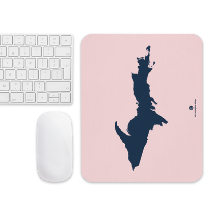 Michigan Upper Peninsula Mousepad (w/ UP Outline) | Pale Pink