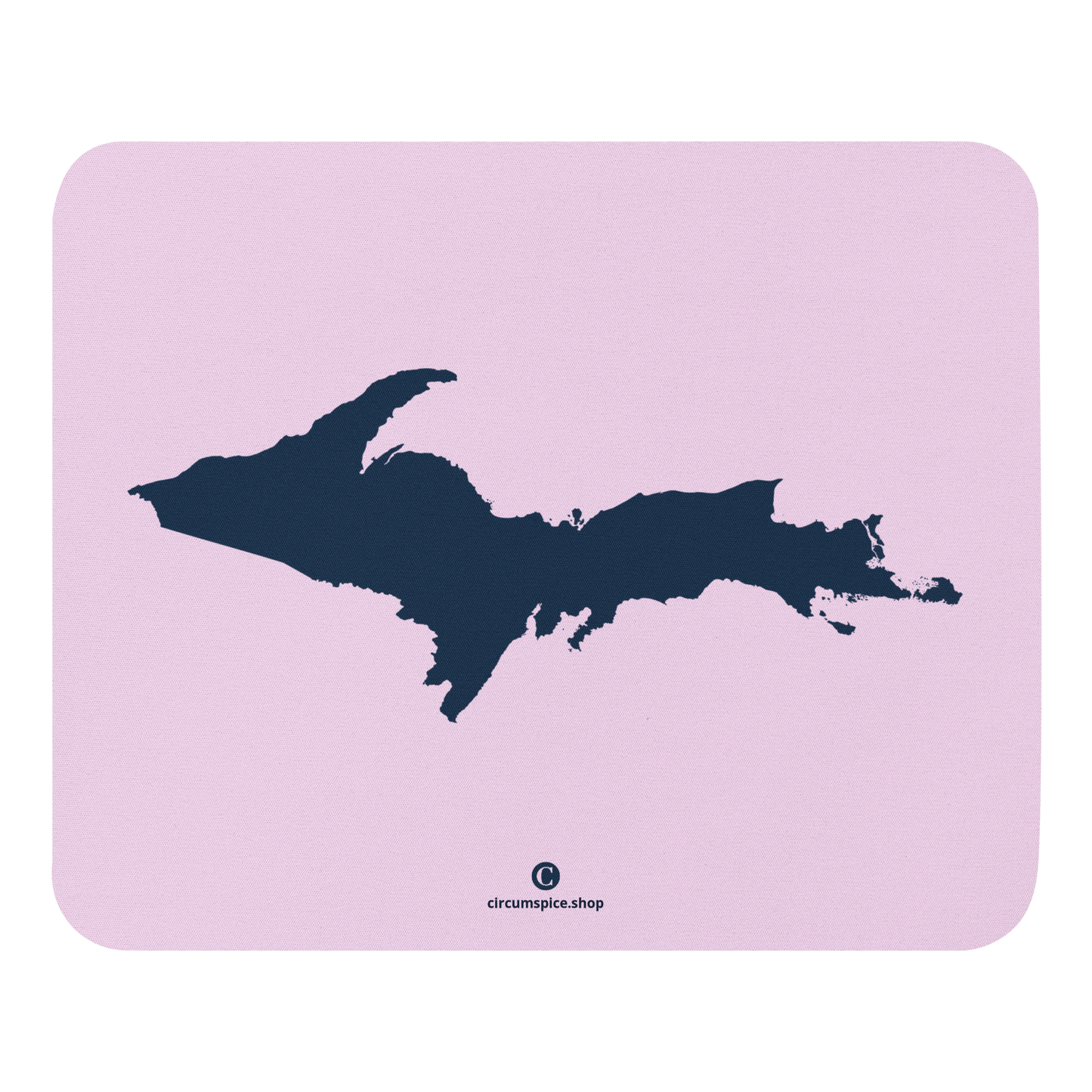 Michigan Upper Peninsula Mousepad (w/ UP Outline) | Pale Lavender