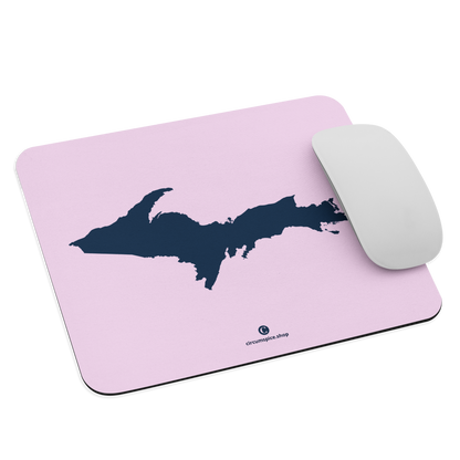 Michigan Upper Peninsula Mousepad (w/ UP Outline) | Pale Lavender