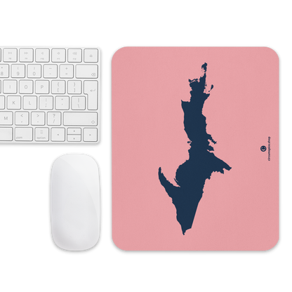 Michigan Upper Peninsula Mousepad (w/ UP Outline) | Strawberry Pink