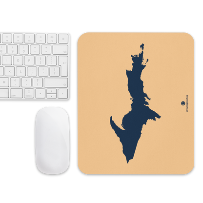 Michigan Upper Peninsula Mousepad (w/ UP Outline) | Pale Apricot