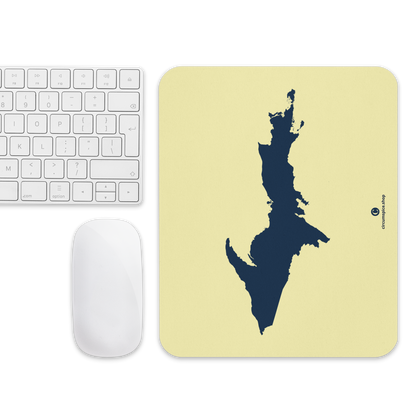 Michigan Upper Peninsula Mousepad (w/ UP Outline) | Canary Yellow