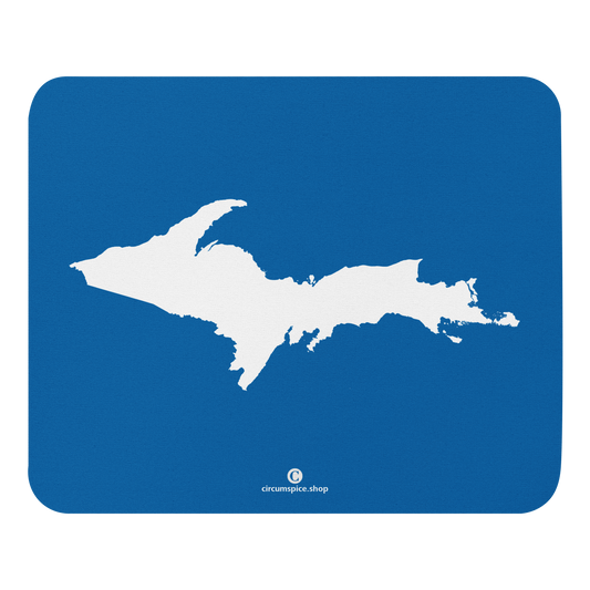 Michigan Upper Peninsula Mousepad (w/ UP Outline) | Azure