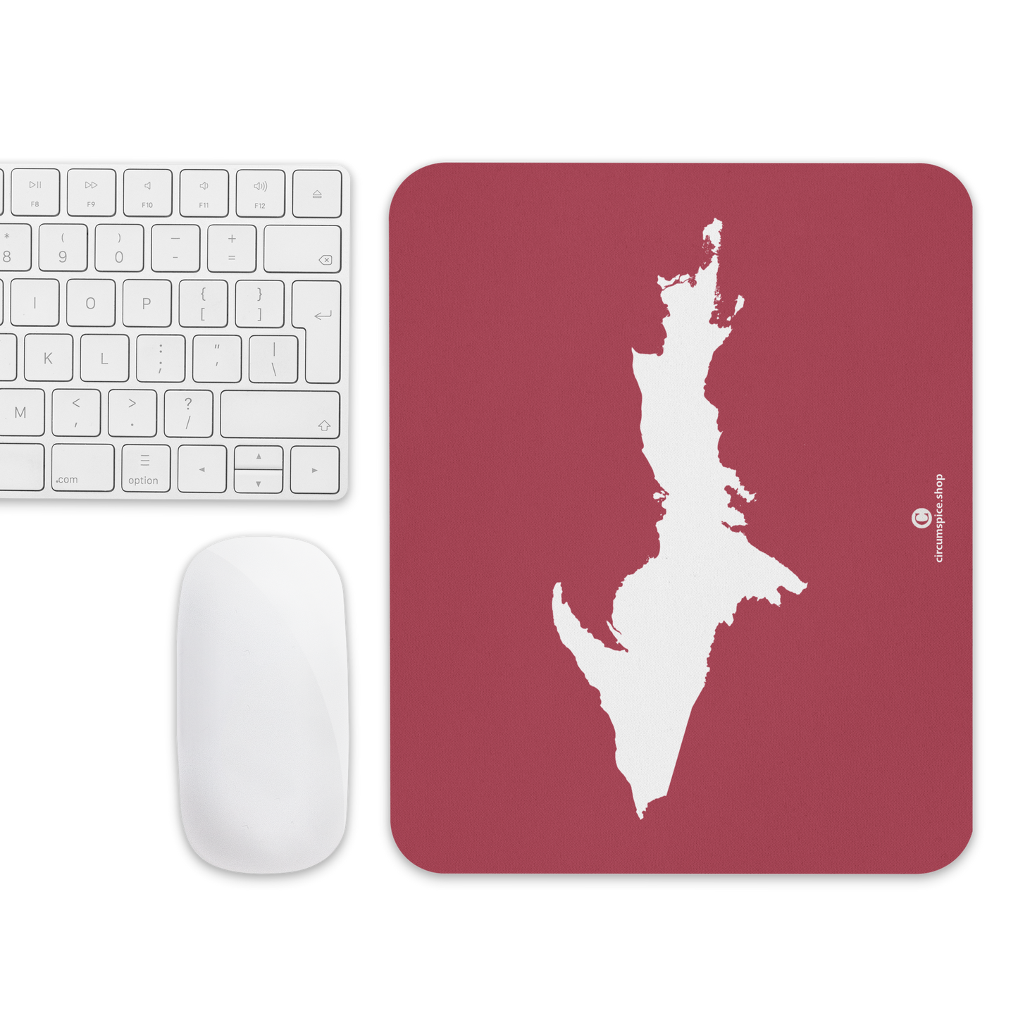 Michigan Upper Peninsula Mousepad (w/ UP Outline) | Popstar Pink