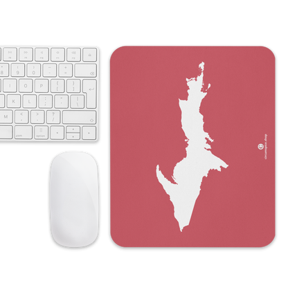 Michigan Upper Peninsula Mousepad (w/ UP Outline) | Watermelon Pink