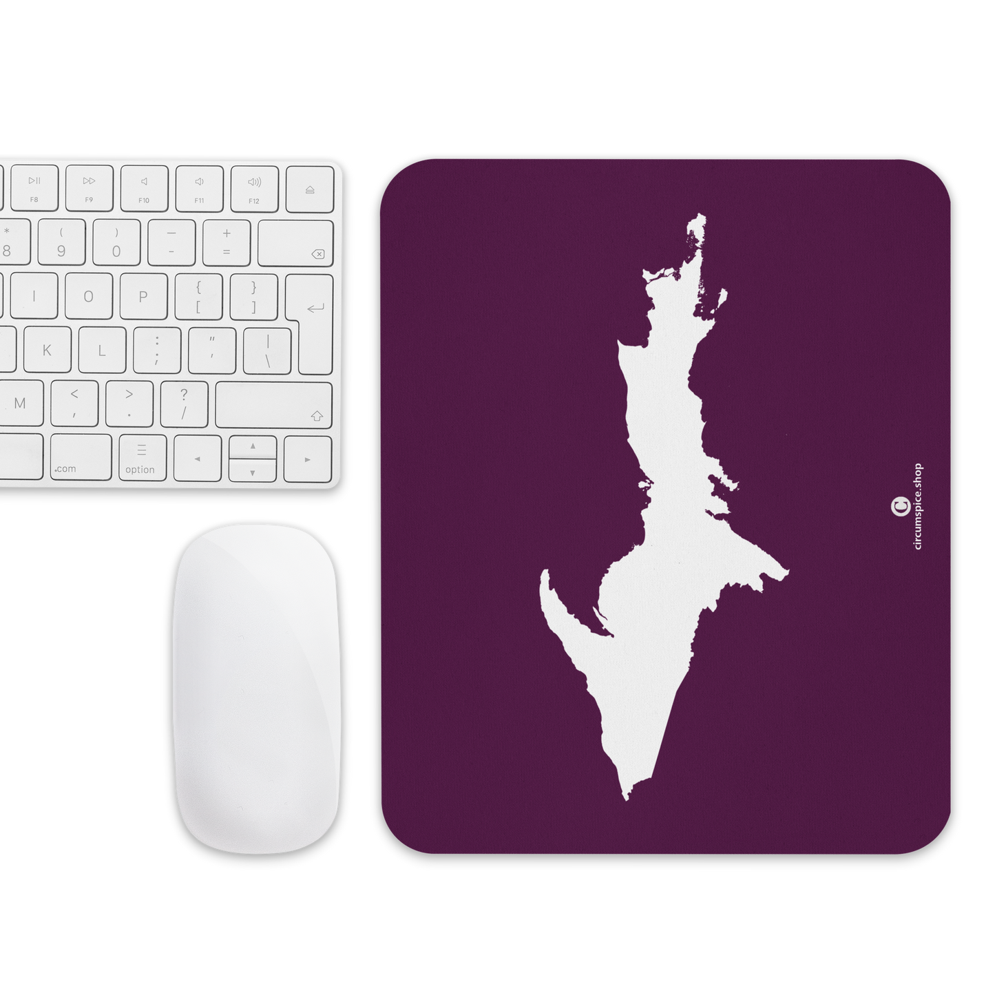 Michigan Upper Peninsula Mousepad (w/ UP Outline) | Tyrian Purple