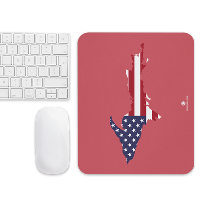 Michigan Upper Peninsula Mousepad (w/ UP Outline) | Watermelon Pink