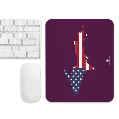 Michigan Upper Peninsula Mousepad (w/ UP Outline) | Tyrian Purple