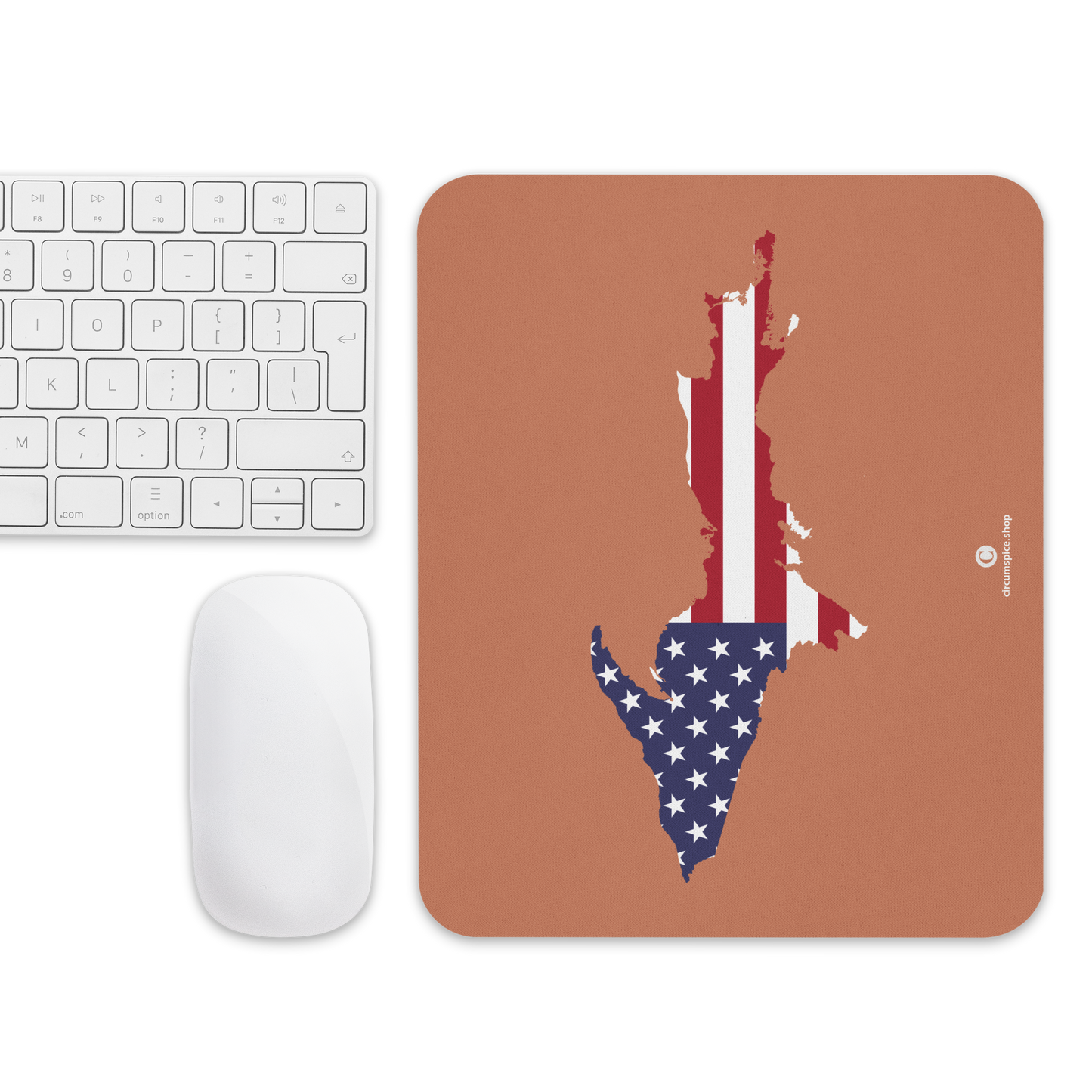 Michigan Upper Peninsula Mousepad (w/ UP Outline) | Copper Color