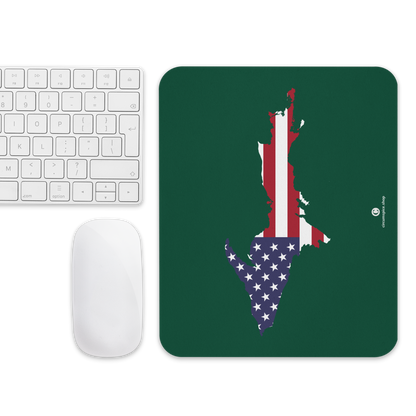 Michigan Upper Peninsula Mousepad (w/ UP Outline) | Superior Green