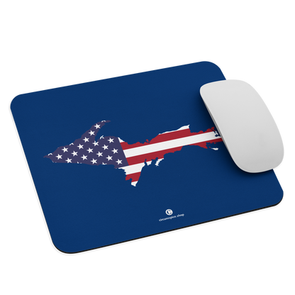 Michigan Upper Peninsula Mousepad (w/ UP Outline) | Dearborn Blue