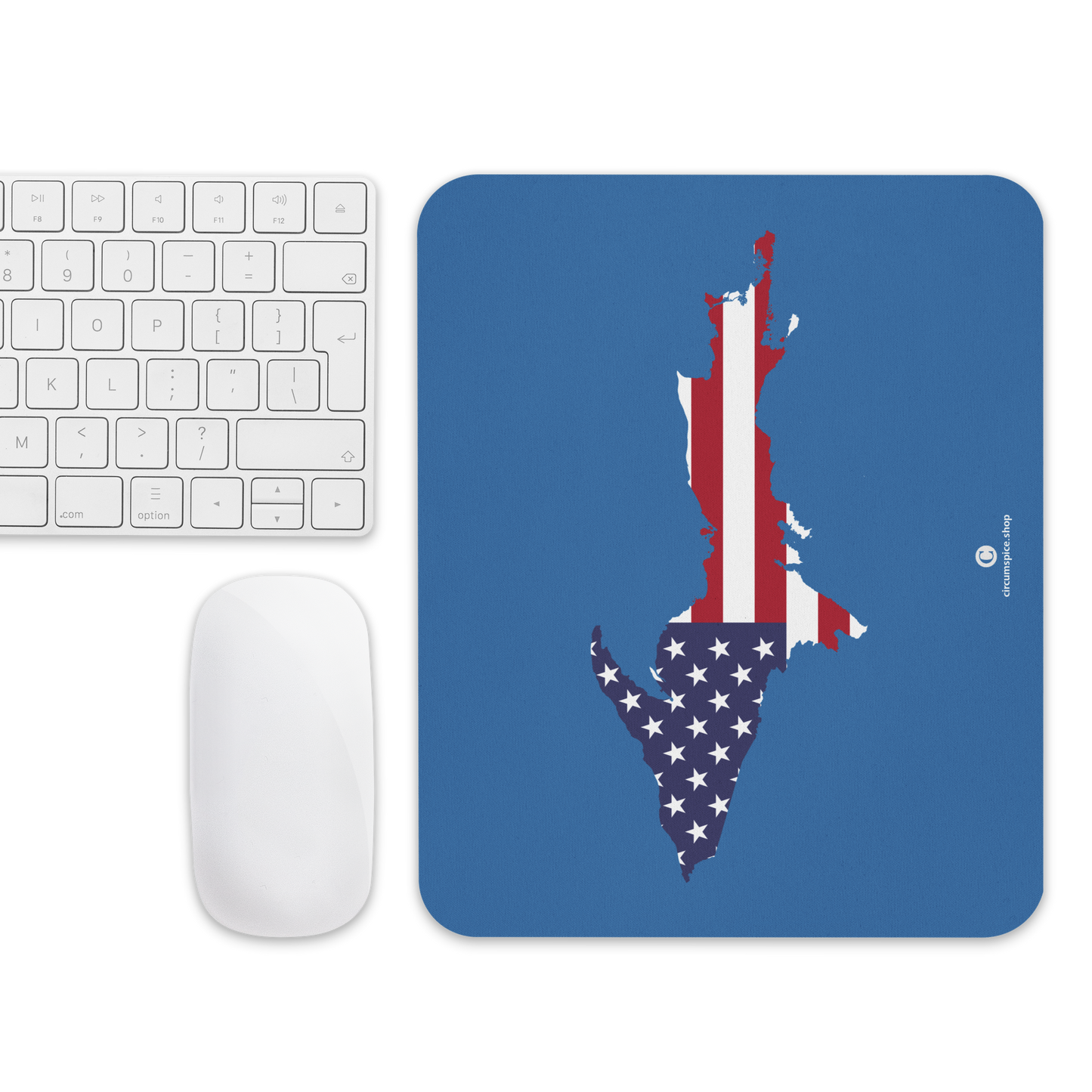 Michigan Upper Peninsula Mousepad (w/ UP Outline) | Lake Superior Blue