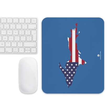 Michigan Upper Peninsula Mousepad (w/ UP Outline) | Lake Superior Blue