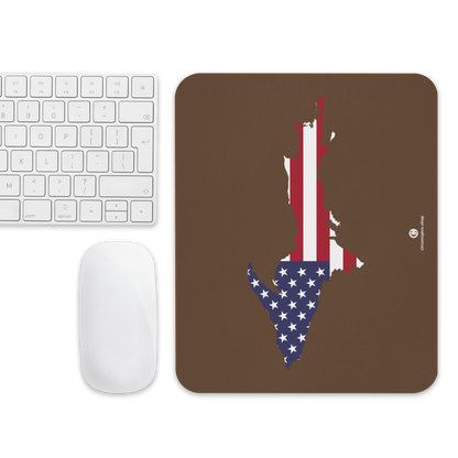 Michigan Upper Peninsula Mousepad (w/ UP Outline) | Coffee Color