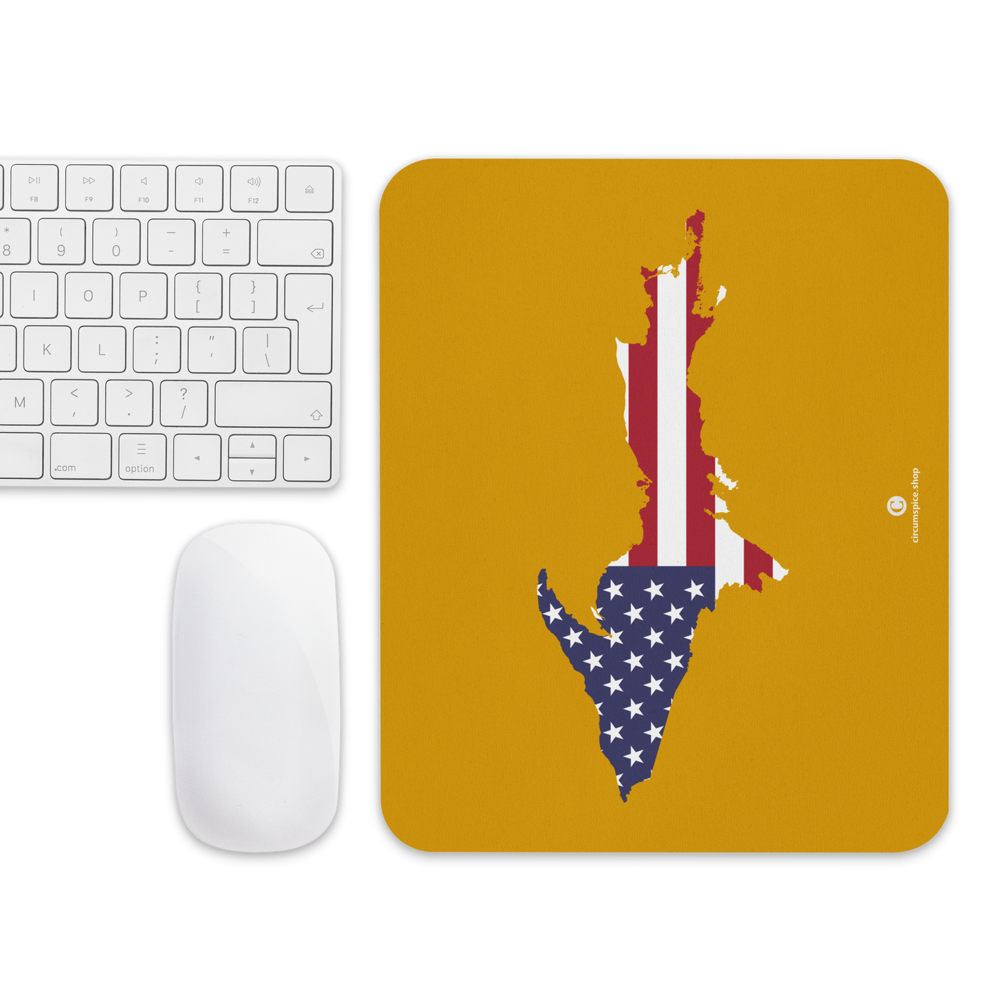 Michigan Upper Peninsula Mousepad (w/ UP Outline) | Gold