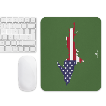 Michigan Upper Peninsula Mousepad (w/ UP Outline) | Pine Green