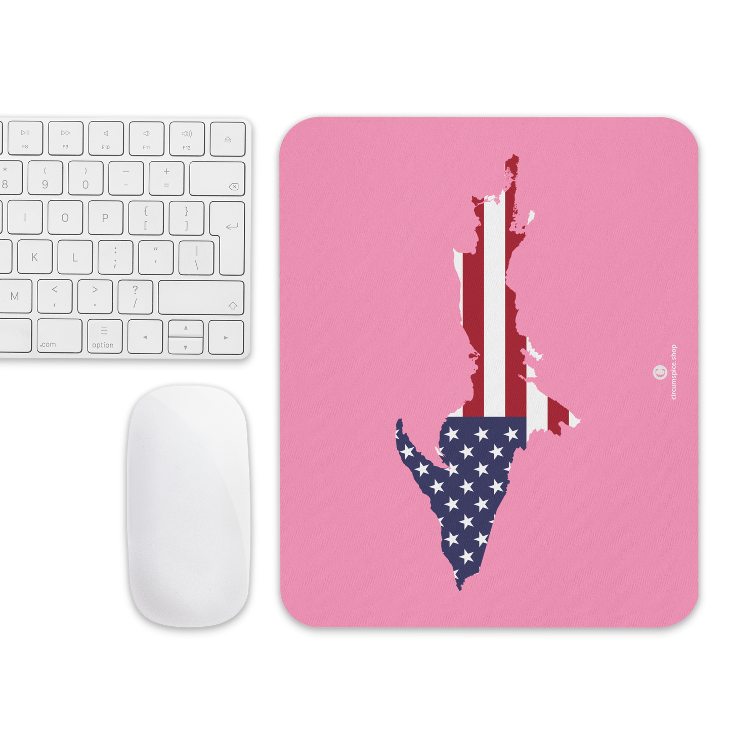 Michigan Upper Peninsula Mousepad (w/ UP Outline) | '67 Caddie Pink