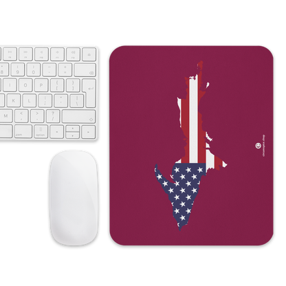 Michigan Upper Peninsula Mousepad (w/ UP Outline) | Ruby Red