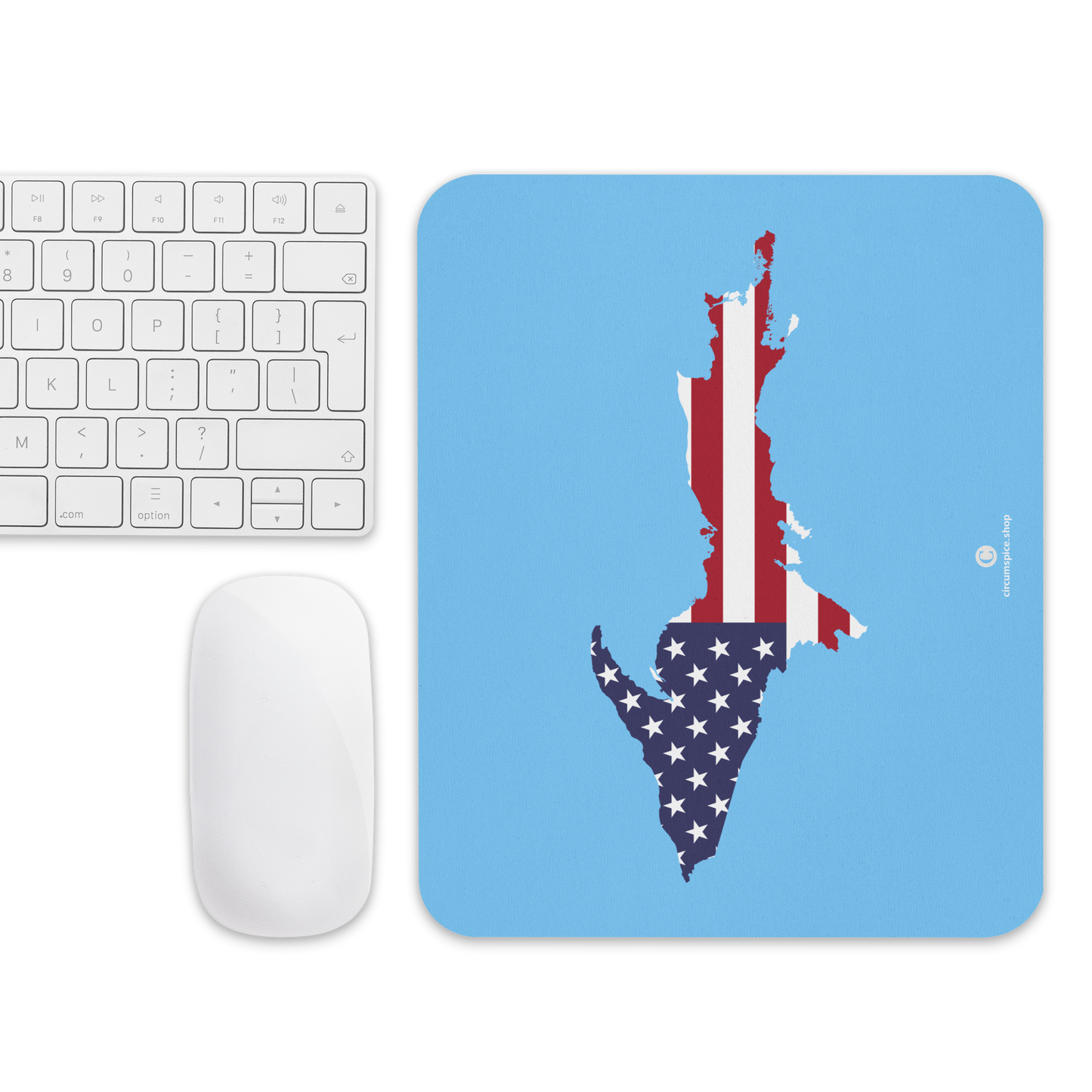 Michigan Upper Peninsula Mousepad (w/ UP Outline) | DTW Blue