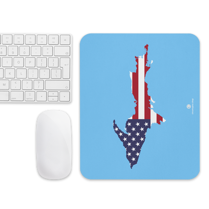 Michigan Upper Peninsula Mousepad (w/ UP Outline) | DTW Blue