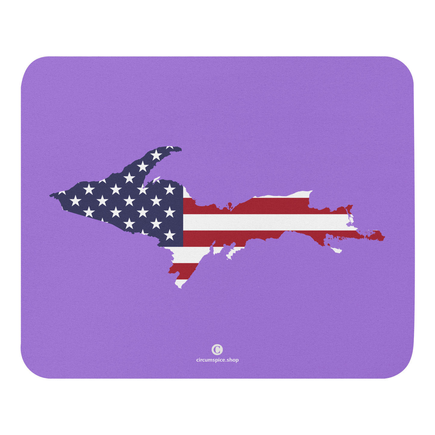 Michigan Upper Peninsula Mousepad (w/ UP Outline) | Lavender