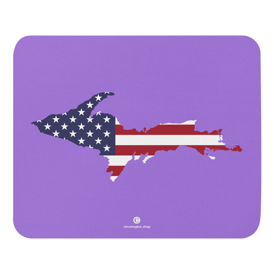 Michigan Upper Peninsula Mousepad (w/ UP Outline) | Lavender