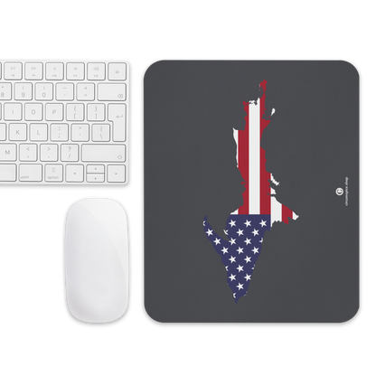 Michigan Upper Peninsula Mousepad (w/ UP Outline) | Iron Ore Grey