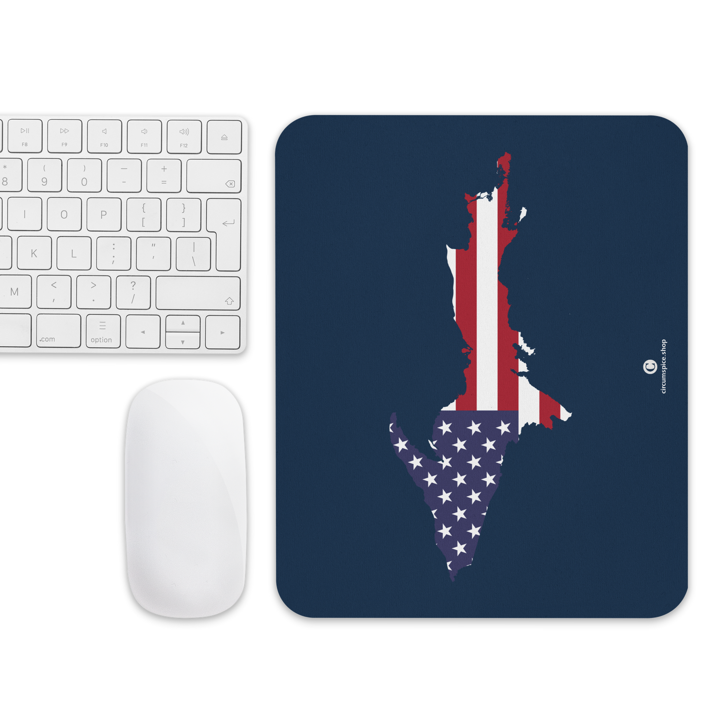 Michigan Upper Peninsula Mousepad (w/ UP Outline) | Navy