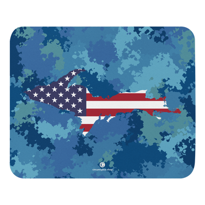 Michigan Upper Peninsula Mousepad (w/ UP Outline) | Great Lakes Camo