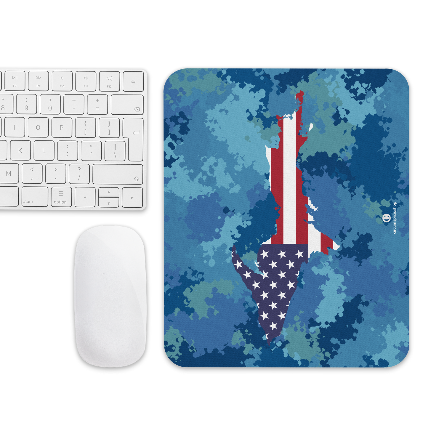 Michigan Upper Peninsula Mousepad (w/ UP Outline) | Great Lakes Camo