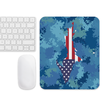 Michigan Upper Peninsula Mousepad (w/ UP Outline) | Great Lakes Camo