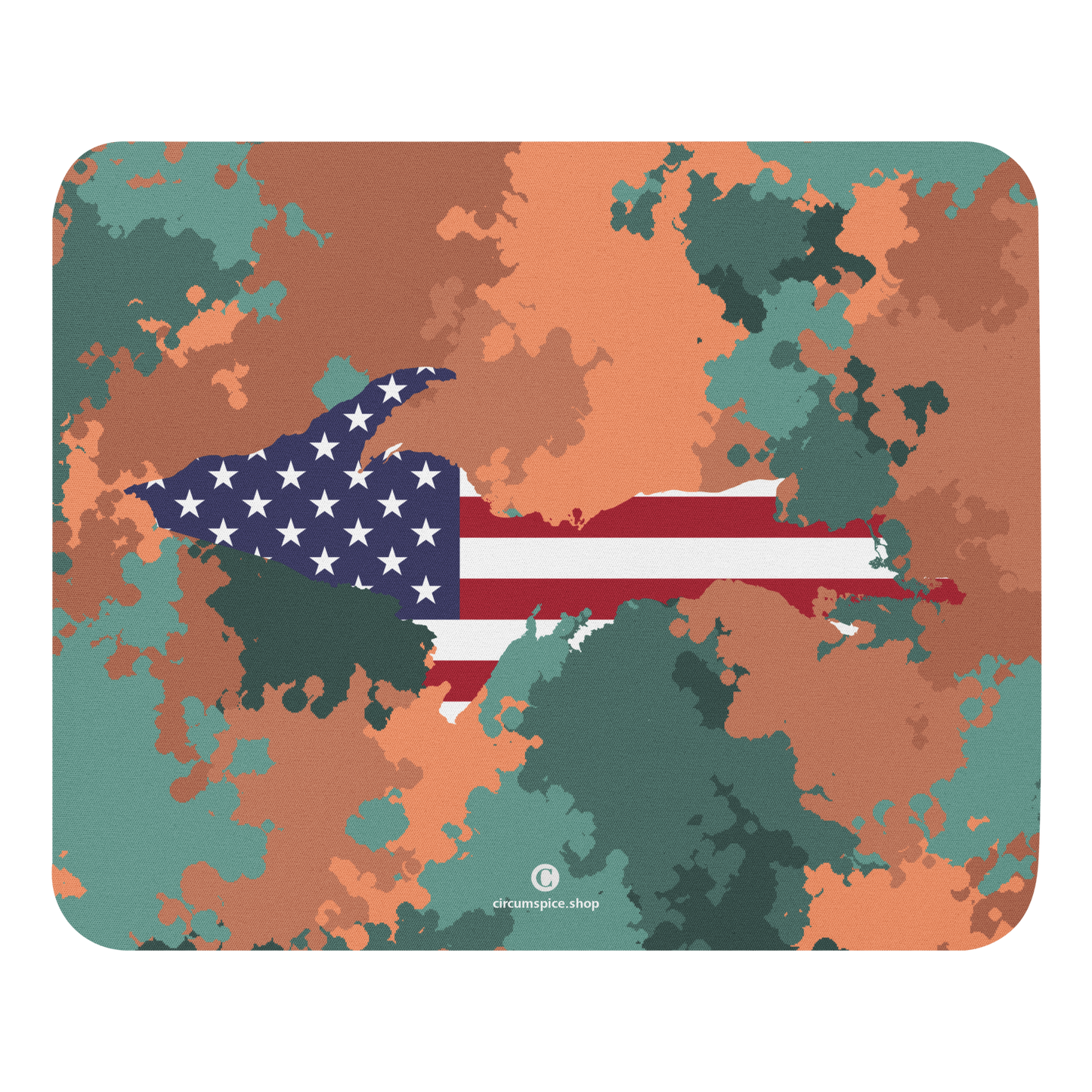 Michigan Upper Peninsula Mousepad (w/ UP Outline) | Copper Country Camo