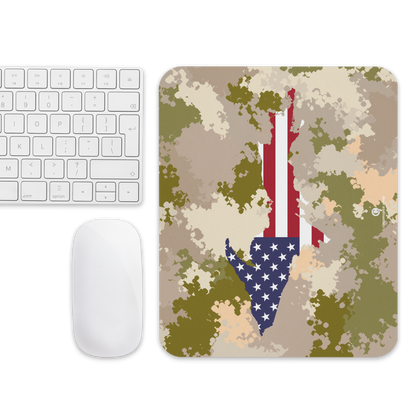 Michigan Upper Peninsula Mousepad (w/ UP Outline) | Rosy Mound Camo