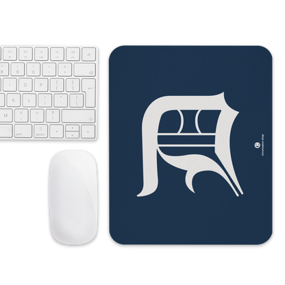 Detroit 'Old English D' Mousepad | Navy