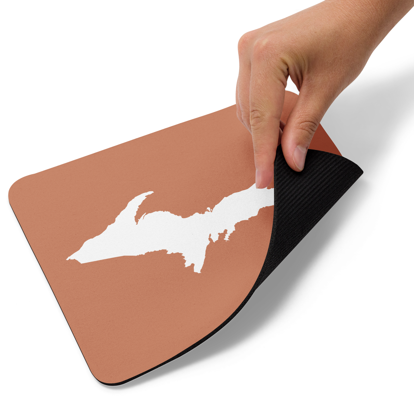 Michigan Upper Peninsula Mousepad (w/ UP Outline) | Copper Color