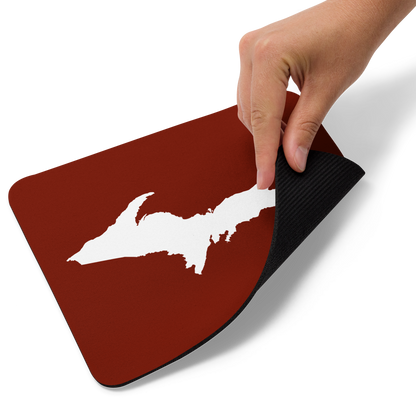 Michigan Upper Peninsula Mousepad (w/ UP Outline) | Cherryland Red