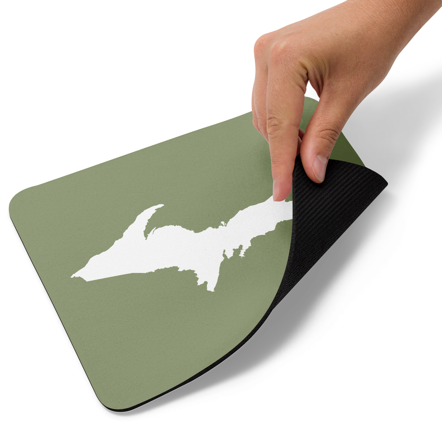 Michigan Upper Peninsula Mousepad (w/ UP Outline) | Beachgrass Green