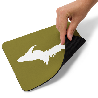 Michigan Upper Peninsula Mousepad (w/ UP Outline) | Scrub Gold