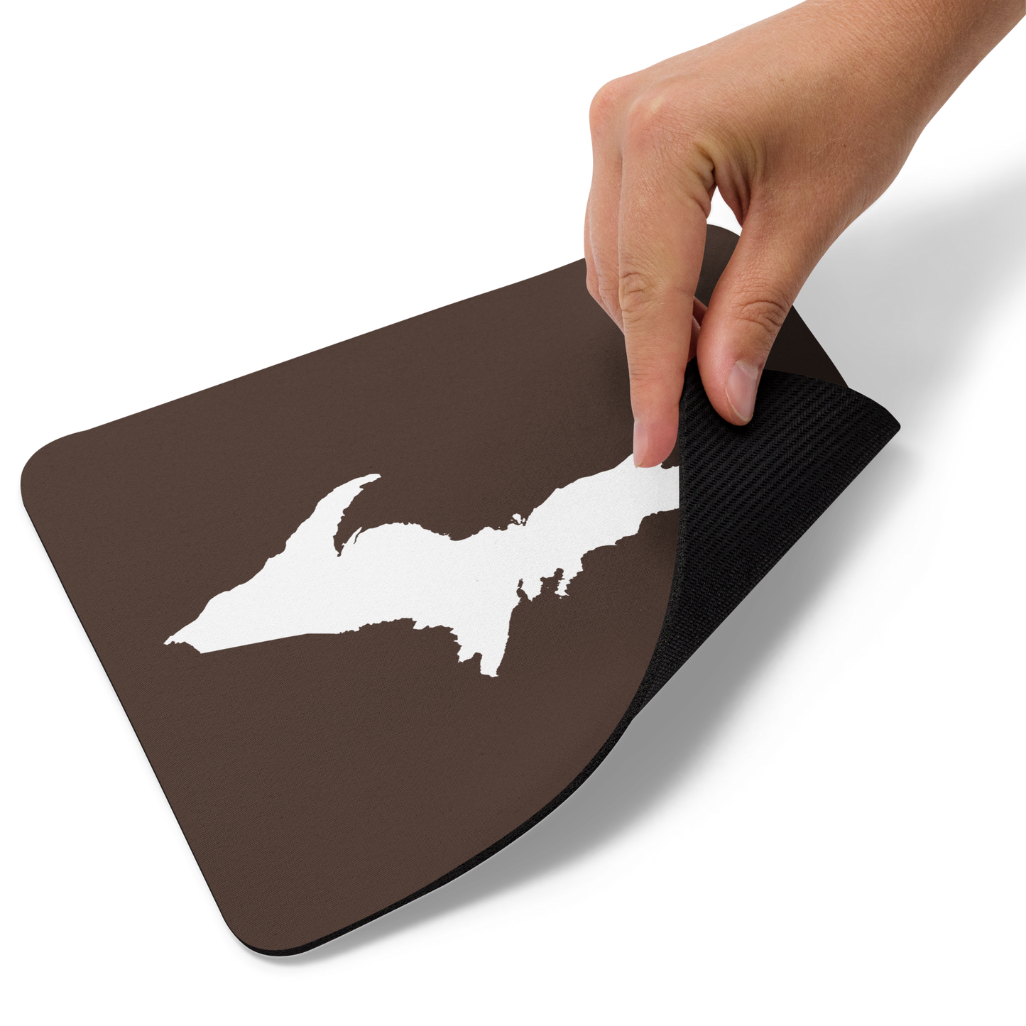 Michigan Upper Peninsula Mousepad (w/ UP Outline) | Hickory Color