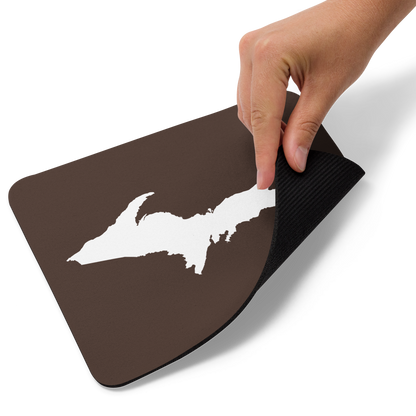 Michigan Upper Peninsula Mousepad (w/ UP Outline) | Hickory Color