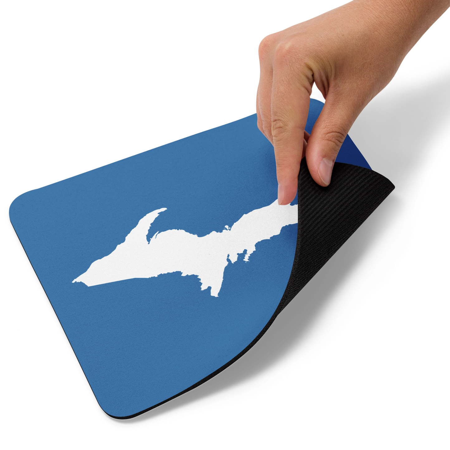 Michigan Upper Peninsula Mousepad (w/ UP Outline) | Lake Superior Blue