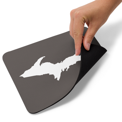 Michigan Upper Peninsula Mousepad (w/ UP Outline) | Warren Tank Grey