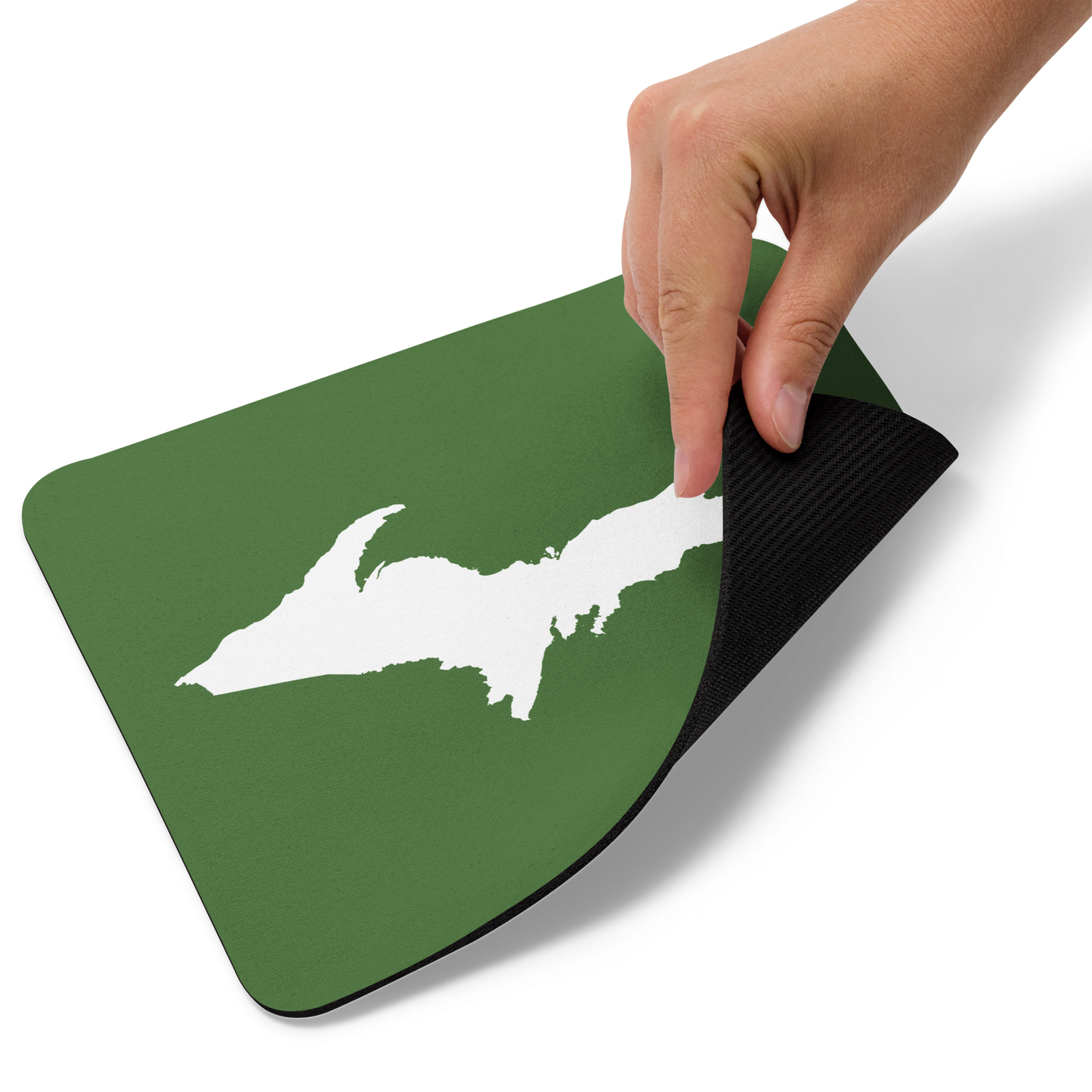 Michigan Upper Peninsula Mousepad (w/ UP Outline) | Pine Green