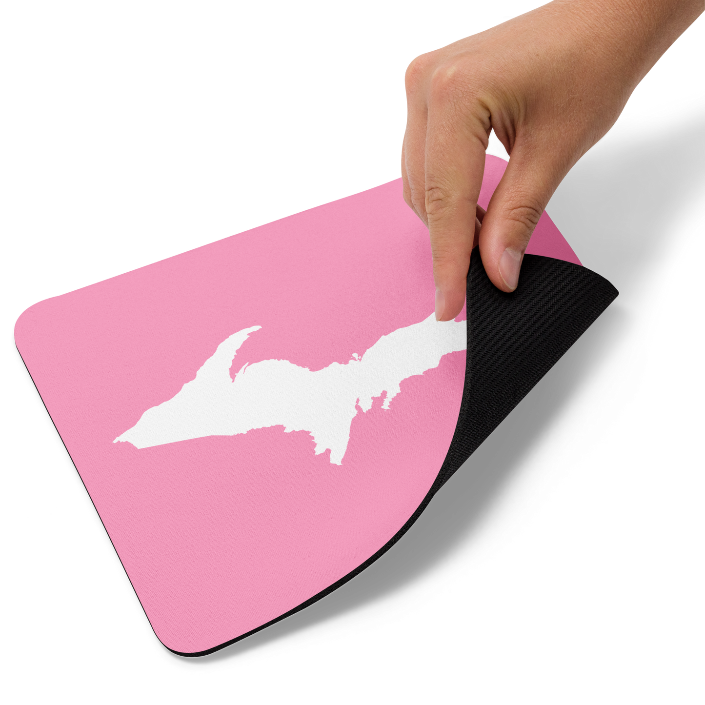 Michigan Upper Peninsula Mousepad (w/ UP Outline) | '67 Caddie Pink