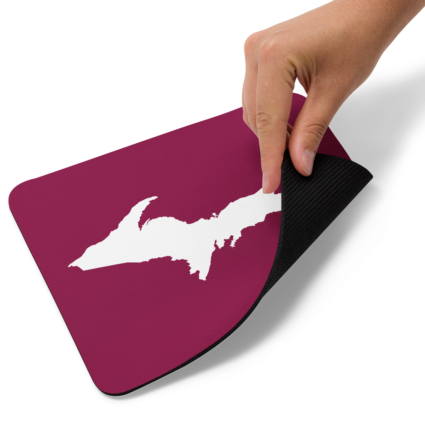 Michigan Upper Peninsula Mousepad (w/ UP Outline) | Ruby Red